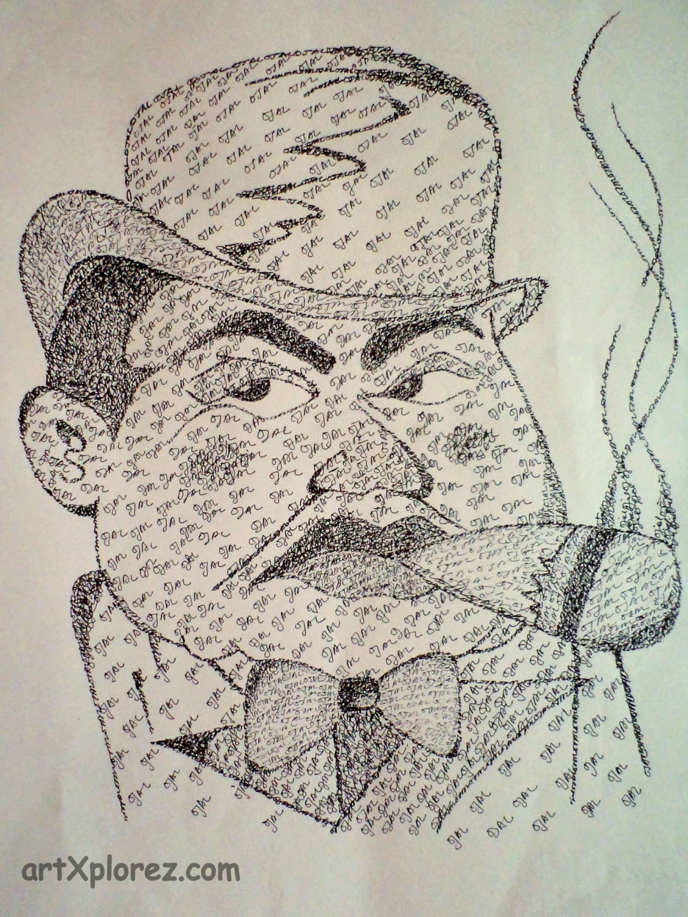 1000x1333 Pen Shading Using Name Technique Artxplorez - Name Sketch