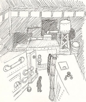 335x400 Mighty Chebo Setting Sketch For Interactive Narrative - Narrative Sketch