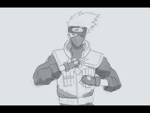 480x360 How To Draw Kakashi Hatake - Naruto Characters Sketches