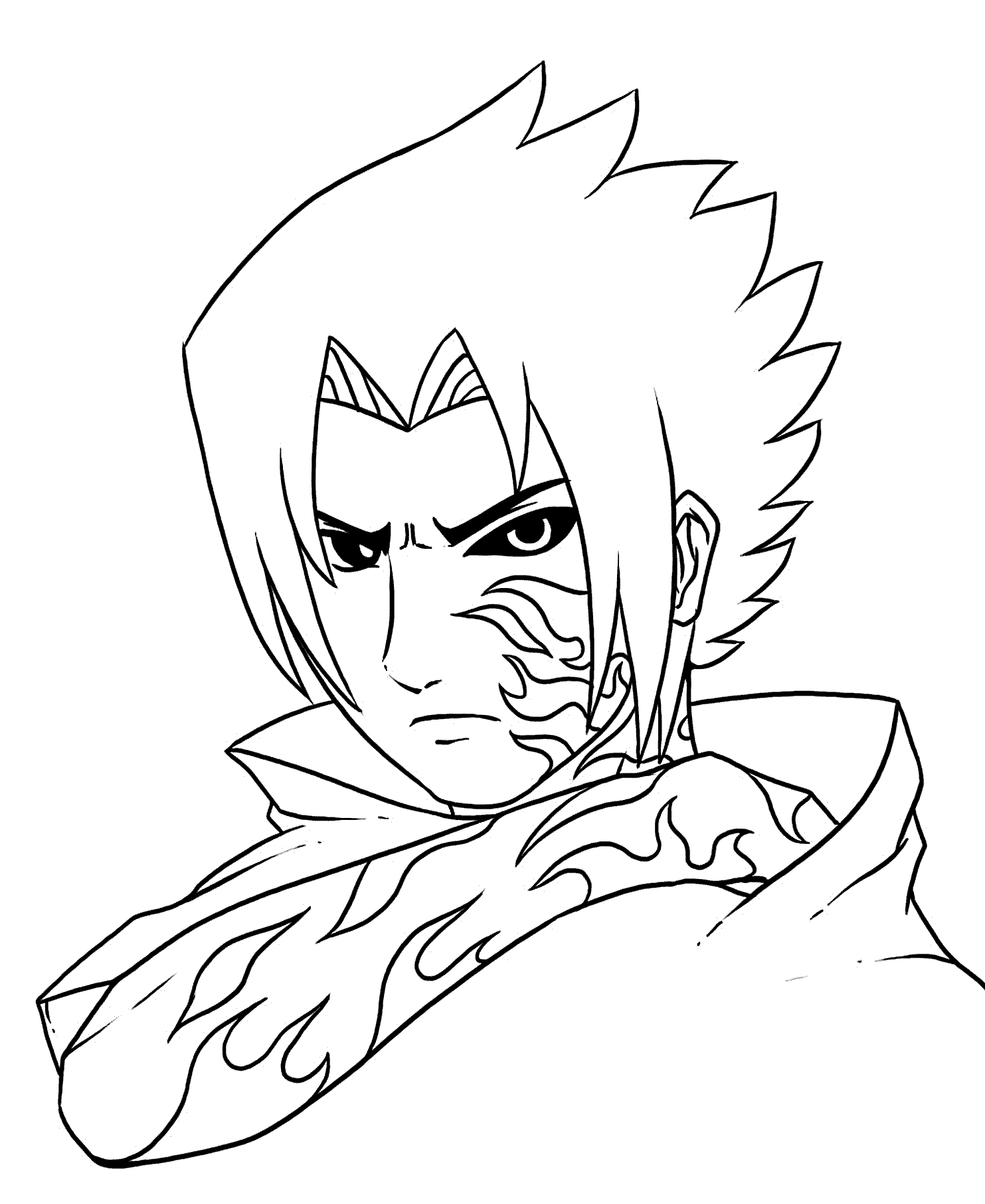 1483x1812 Naruto Characters Coloring Pages 2517095 - Naruto Characters Sketches