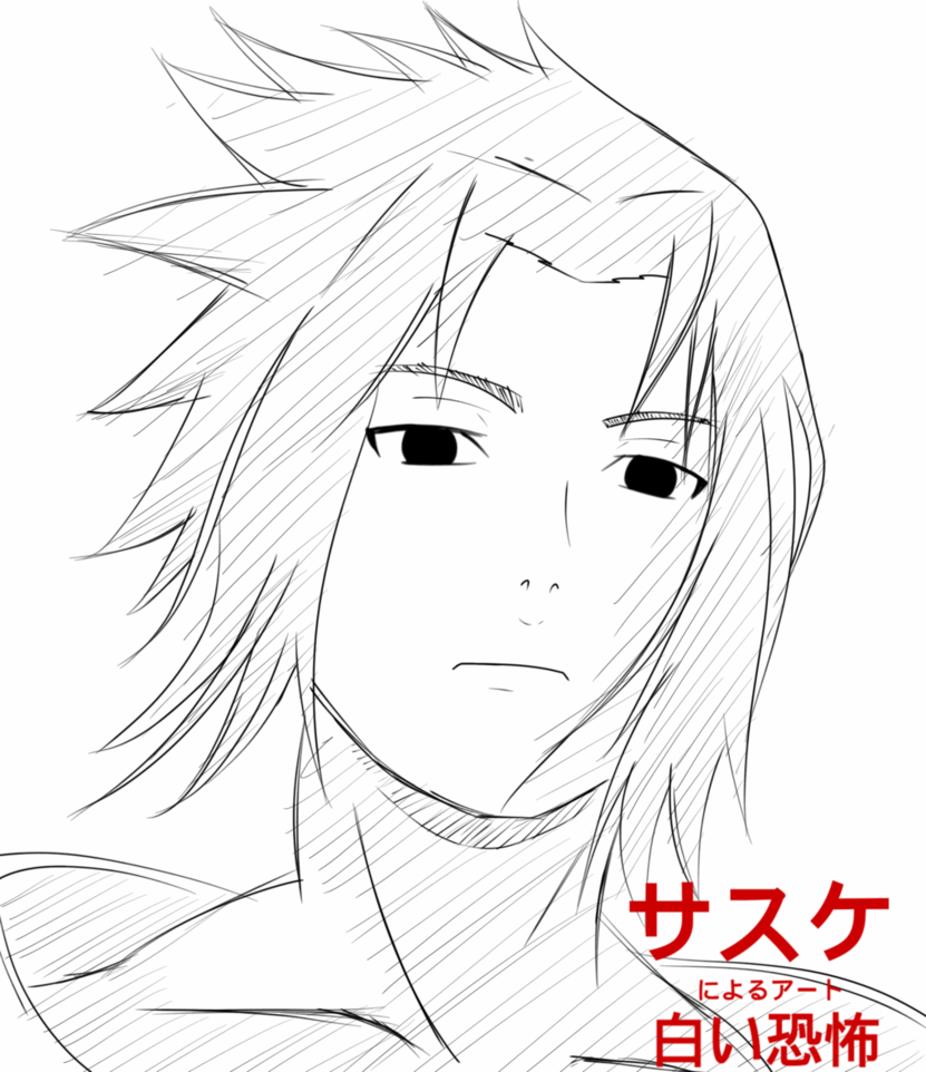 831x962 Manga Style Sketch Of Sasuke From Naruto Shippuden By - Naruto Sketch