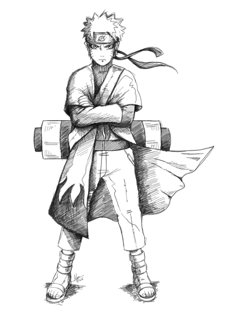752x1063 Naruto Sketch By Alan Sp - Naruto Sketch.