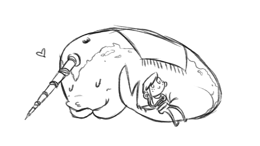 900x506 Narwhal Sketch By Ohno Sir - Narwhal Sketch