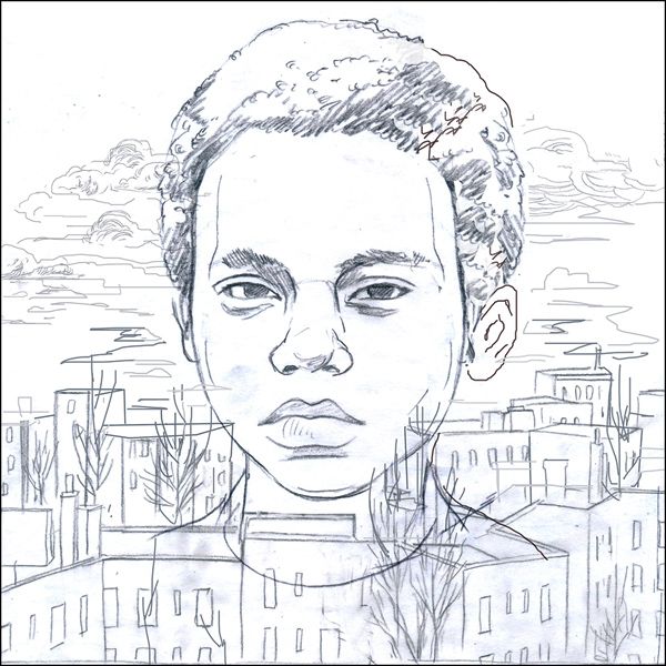 600x600 Nas Portrait - Nas Sketch