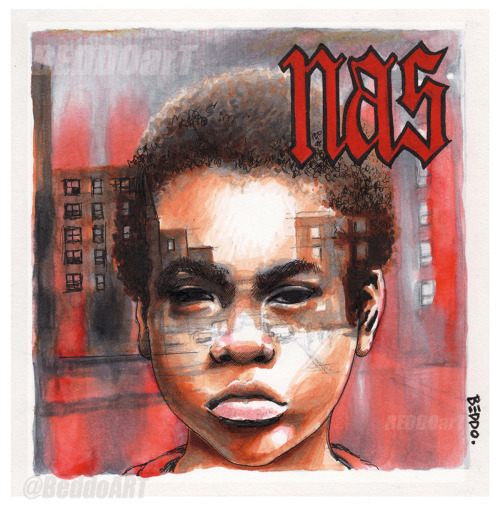 500x507 Beddo Art - Nas Sketch