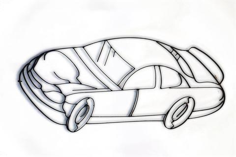 480x319 Nascar Car Racing Iron Decorative Metal Wall Art - Nascar Sketch