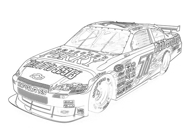 Nascar Sketch at PaintingValley.com | Explore collection of Nascar Sketch