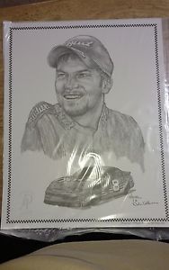 188x300 Dale Adkins Sketch Art Official Art Sealed Nascar Dale Earnhardt - Nascar Sketch