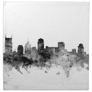 307x307 Nashville Napkins Zazzle - Nashville Skyline Sketch