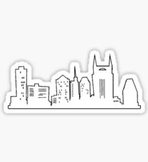 210x230 Nashville Skyline Stickers Redbubble - Nashville Skyline Sketch