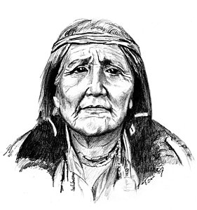 281x300 Native American Woman Drawings - Native American Woman Sketch