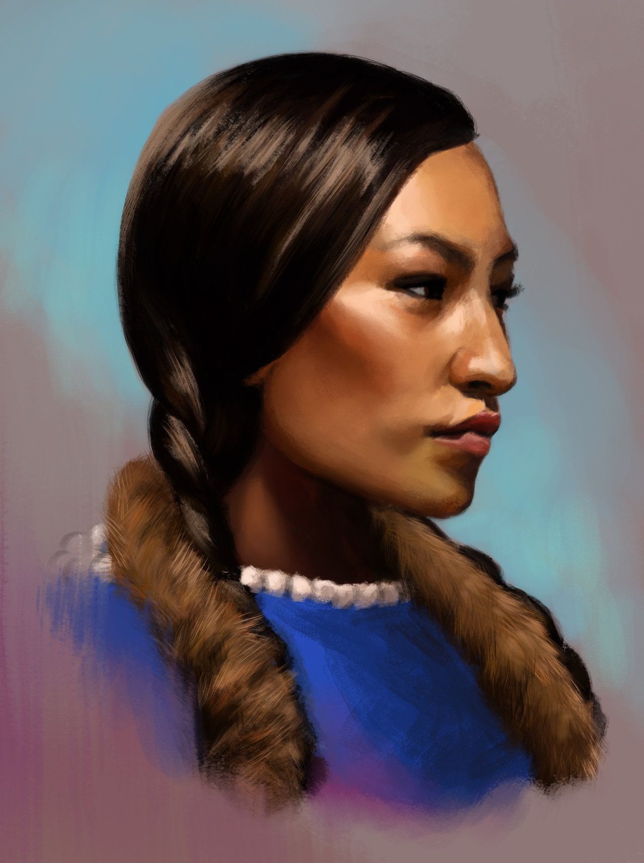 1280x1715 Photo Studynative American Woman By Thenecco - Native American Woman Sketch