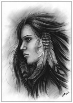 236x332 The 1222 Best American Native Photo N Art Images In - Native American Woman Sketch