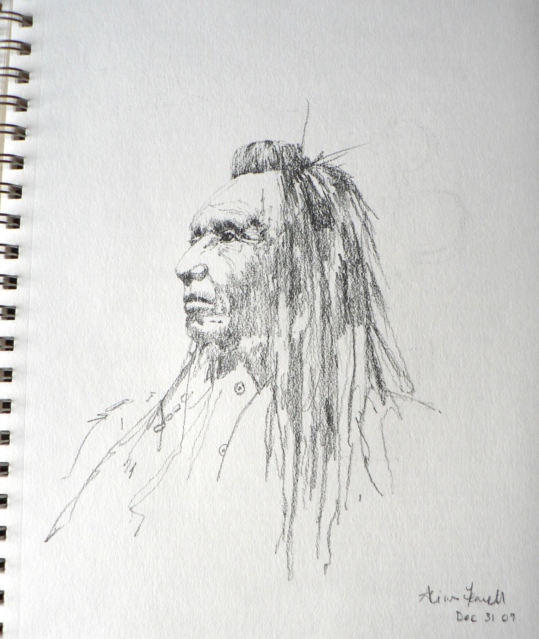 1787x2117 And Now For Something Completely American Pencil - Native Sketches