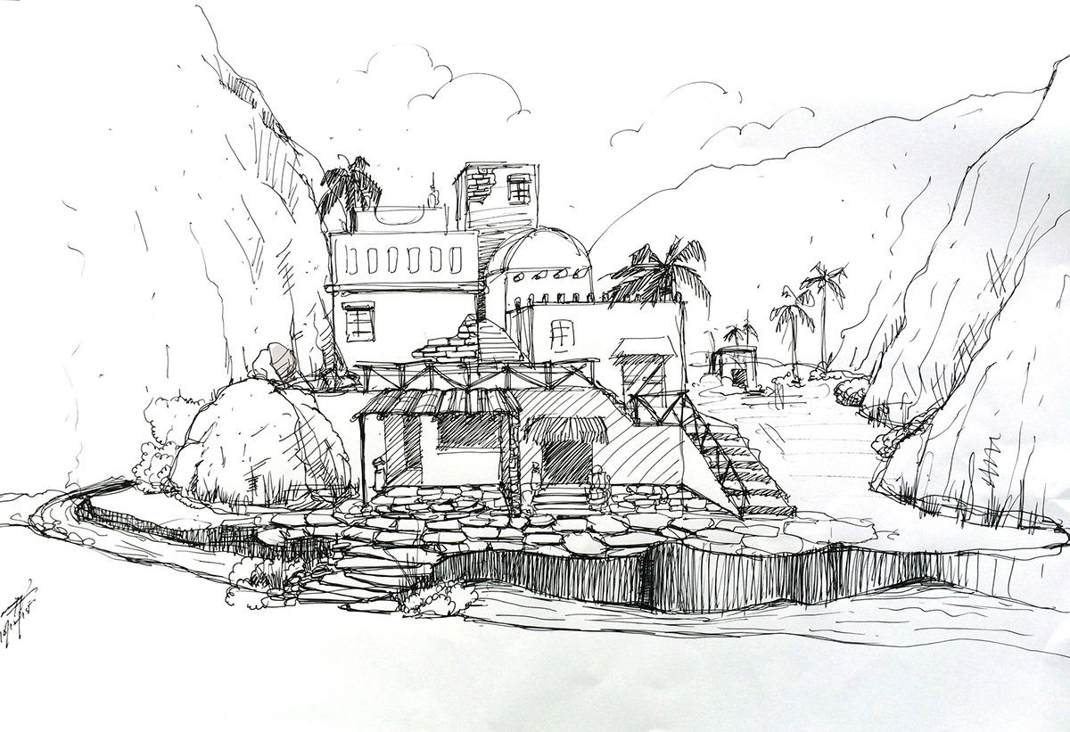 1200x821 Nativity Set Work - Nativity Scene Sketch