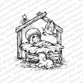 274x274 Serendipity Stamps Nativity - Nativity Sketch