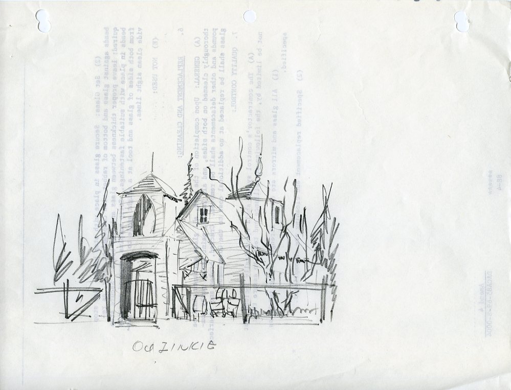 999x763 Sketch Of Nativity Of Our Lord Church In Ouzinkie Archives - Nativity Sketch