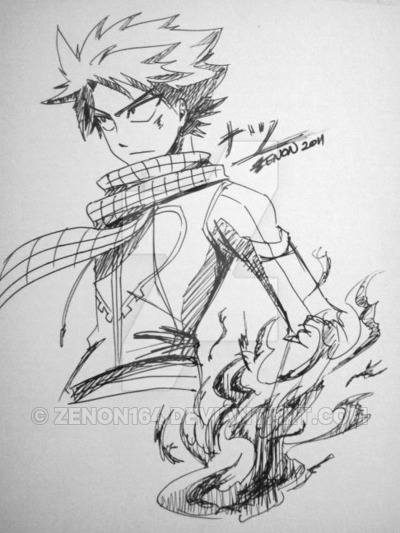400x533 Natsu Sketch By Zenon164 - Natsu Sketch