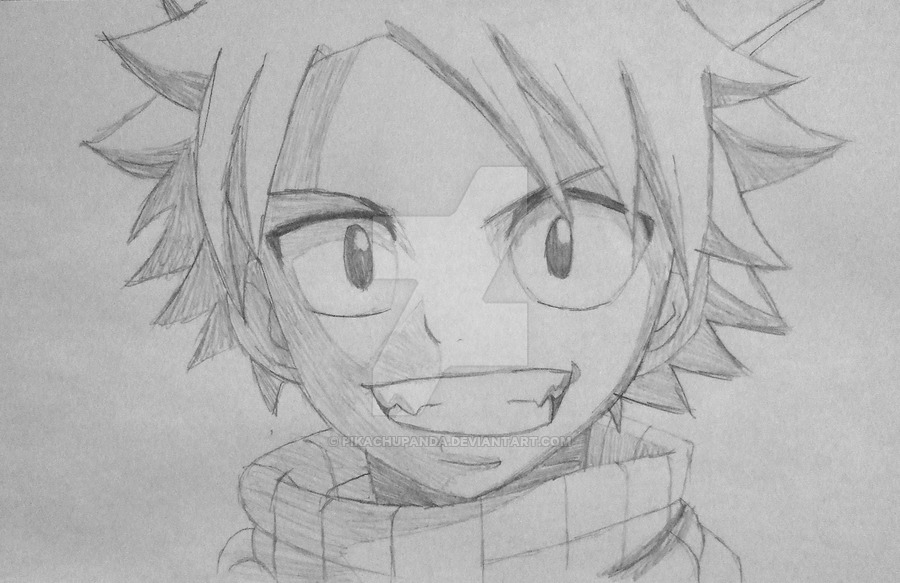 900x583 Natsu Sketch By Pikachupanda - Natsu Sketch