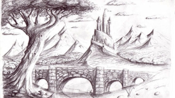 570x320 Sketch Drawing Of Nature Pencil Sketch Drawing Of Nature - Nature Drawing Sketch