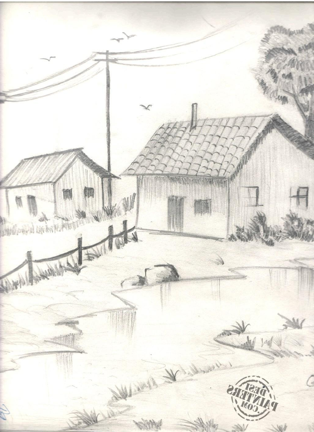 1020x1403 Pencil Sketch Nature Sketch Nature Drawing At Getdrawings Free - Nature Images Sketch