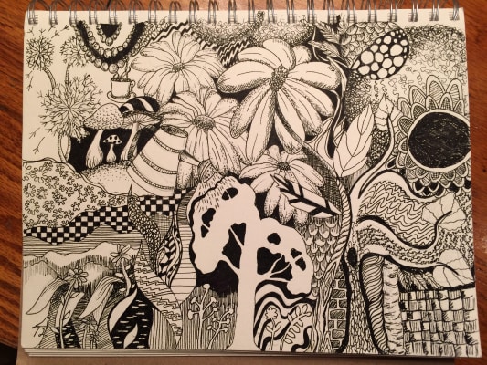 533x400 Pentalic Nature Sketch Book - Nature Sketch Pictures