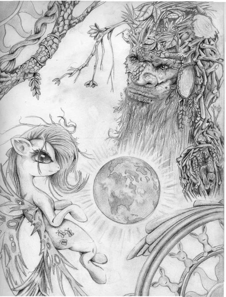 780x1024 Balance Of Nature Sketch By Hereticofdune - Nature Sketch Pictures