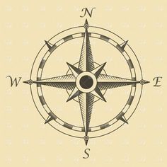 236x236 66 Best Nautical Stars Images Compass Rose Tattoo - Nautical Compass Sketch