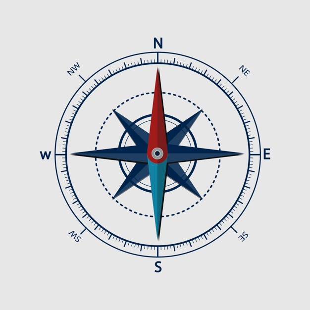 626x626 Compass Vectors, Photos And Psd Files Free Download - Nautical Compass Sketch