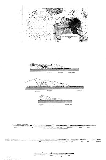 452x679 18 X 24 Canvas 1882 California Old Nautical Map - Nautical Sketches