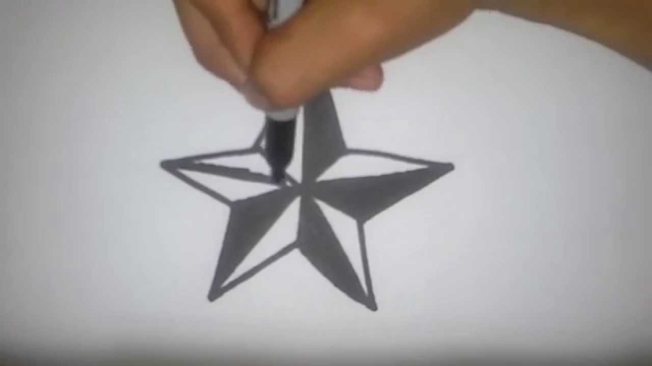 1280x720 How To Draw A Nautical Star - Nautical Star Sketch