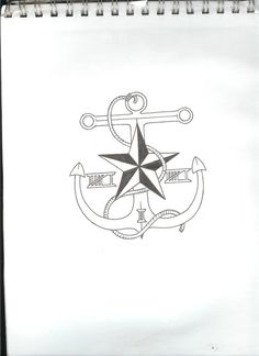 236x324 33 Best Anchor Stencil Nautical Star Tattoo Images - Nautical Star Sketch