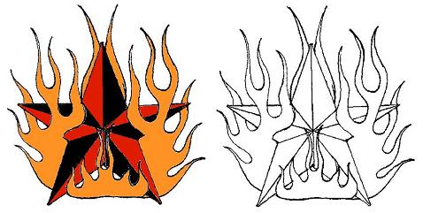 478x241 Nautical Star Sketch By Tsunami - Nautical Star Sketch