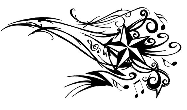 650x384 Nautical Star Tattoos Clipart Sketch - Nautical Star Sketch