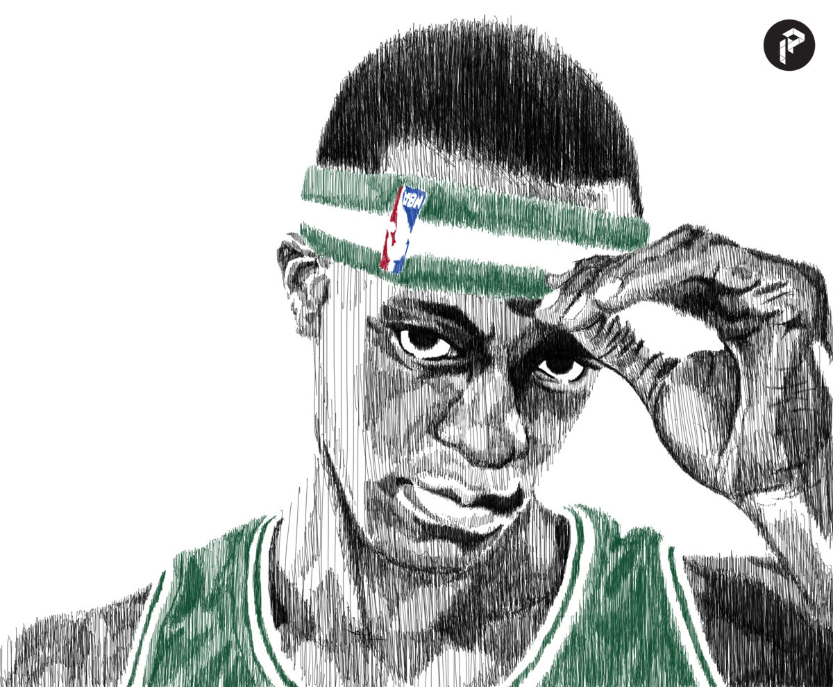 1200x989 Rondo Rose (Winwin) - Nba Sketch