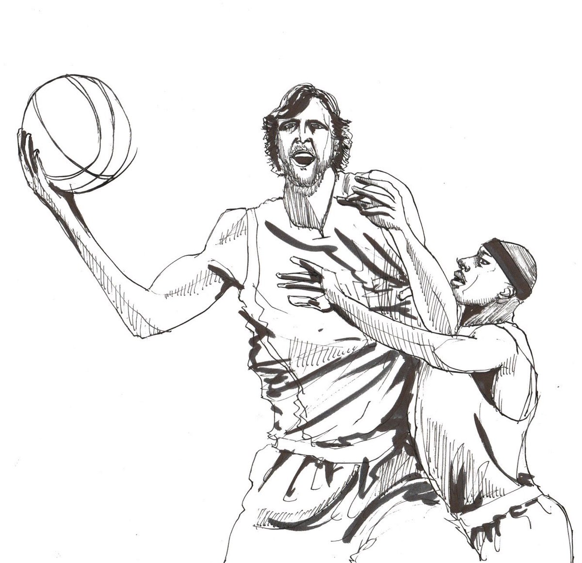 Nba Sketch At Explore Collection Of Nba Sketch