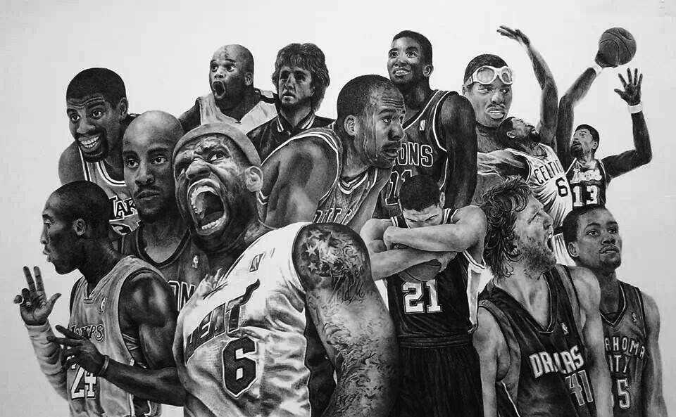 960x593 Update Of A Pen Drawing I Uploaded A While Back You Guys Liked - Nba Sketch