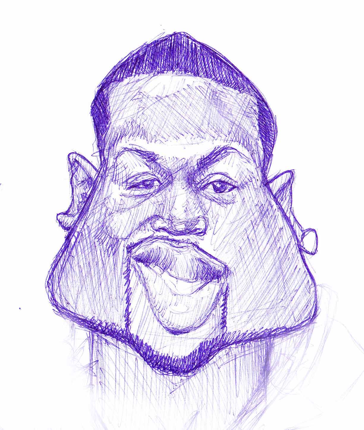 1225x1447 Wade Sketch Artspirational - Nba Sketch