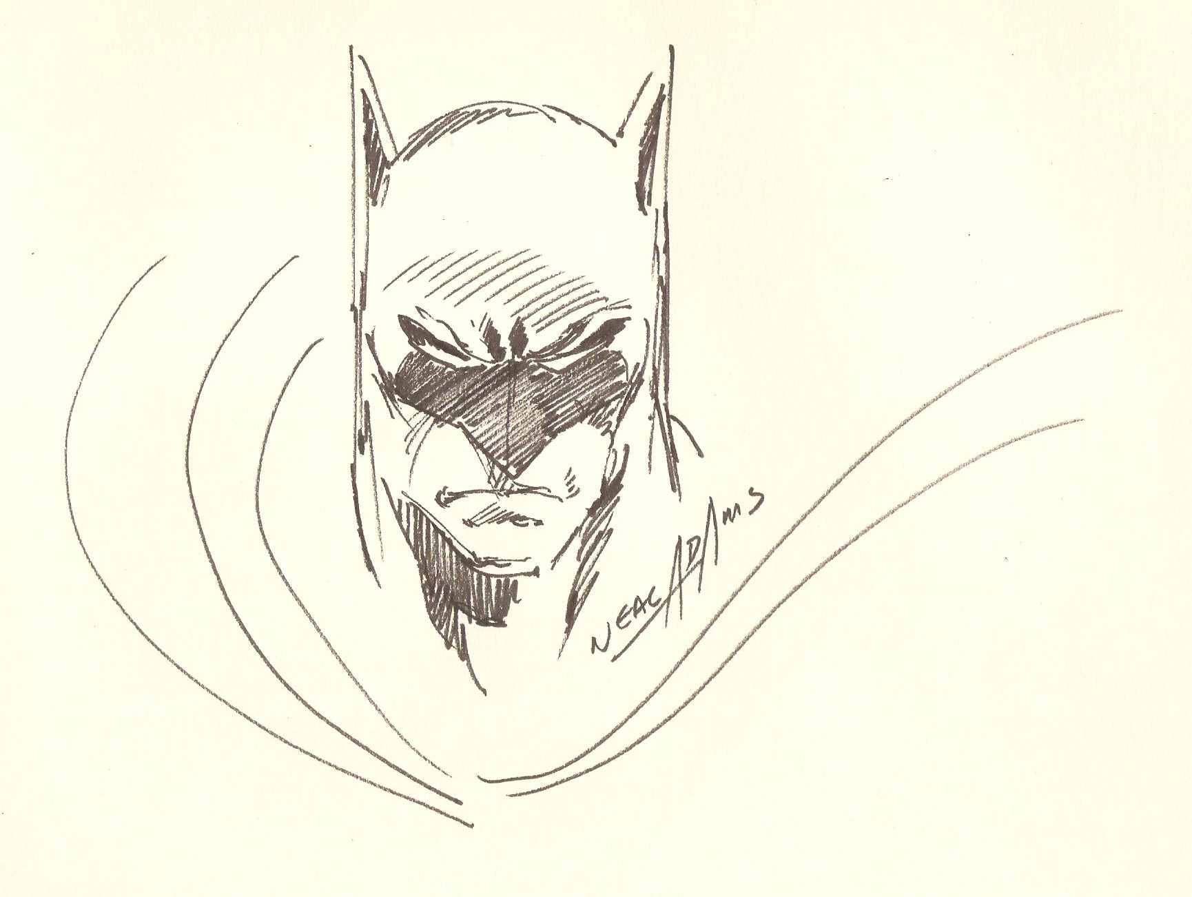 1730x1302 Neal Adams Scott Edelman - Neal Adams Sketch