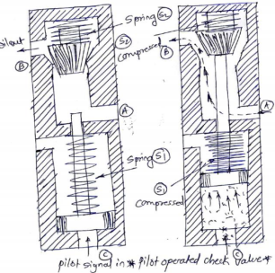 306x304 Discuss Pilot Operated Check Valve With Neat Sketch - Neat Sketch