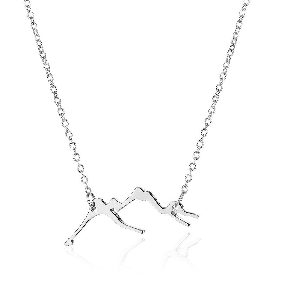 958x940 Mountain Sketch Necklace Adonia - Necklace Sketch