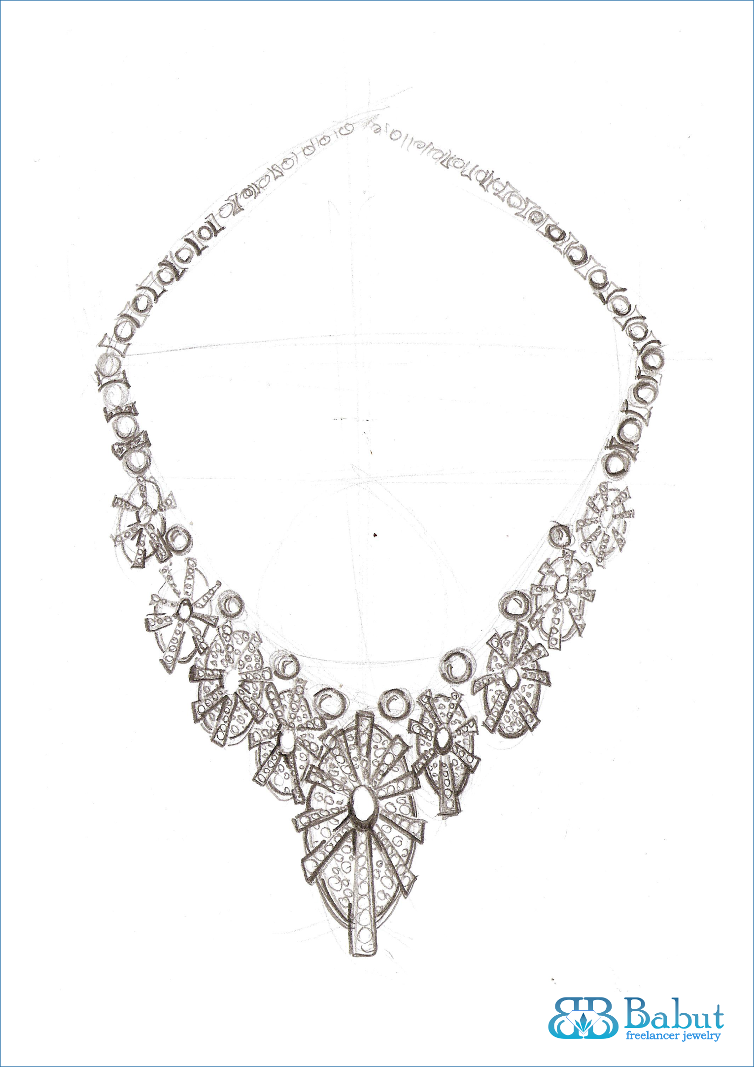 1530x2164 Sketch Necklace Sketches Design Jewelry Jewellery - Necklace Sketch