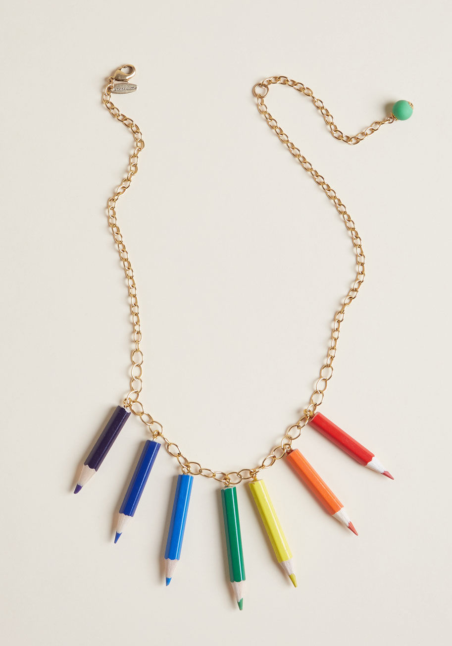 913x1304 By Any Sketch Statement Necklace Modcloth - Necklace Sketch