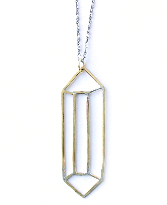 545x667 Crystal Sketch Necklace The Wanderful Soul - Necklace Sketch