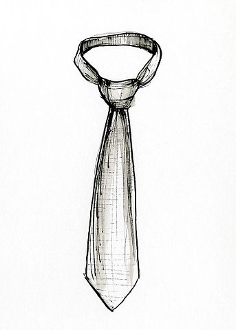 Necktie Sketch at PaintingValley.com | Explore collection of Necktie Sketch