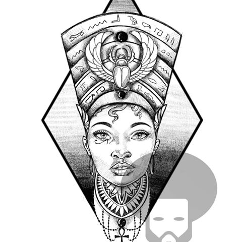 Nefertiti Sketch at PaintingValley.com | Explore collection of ...