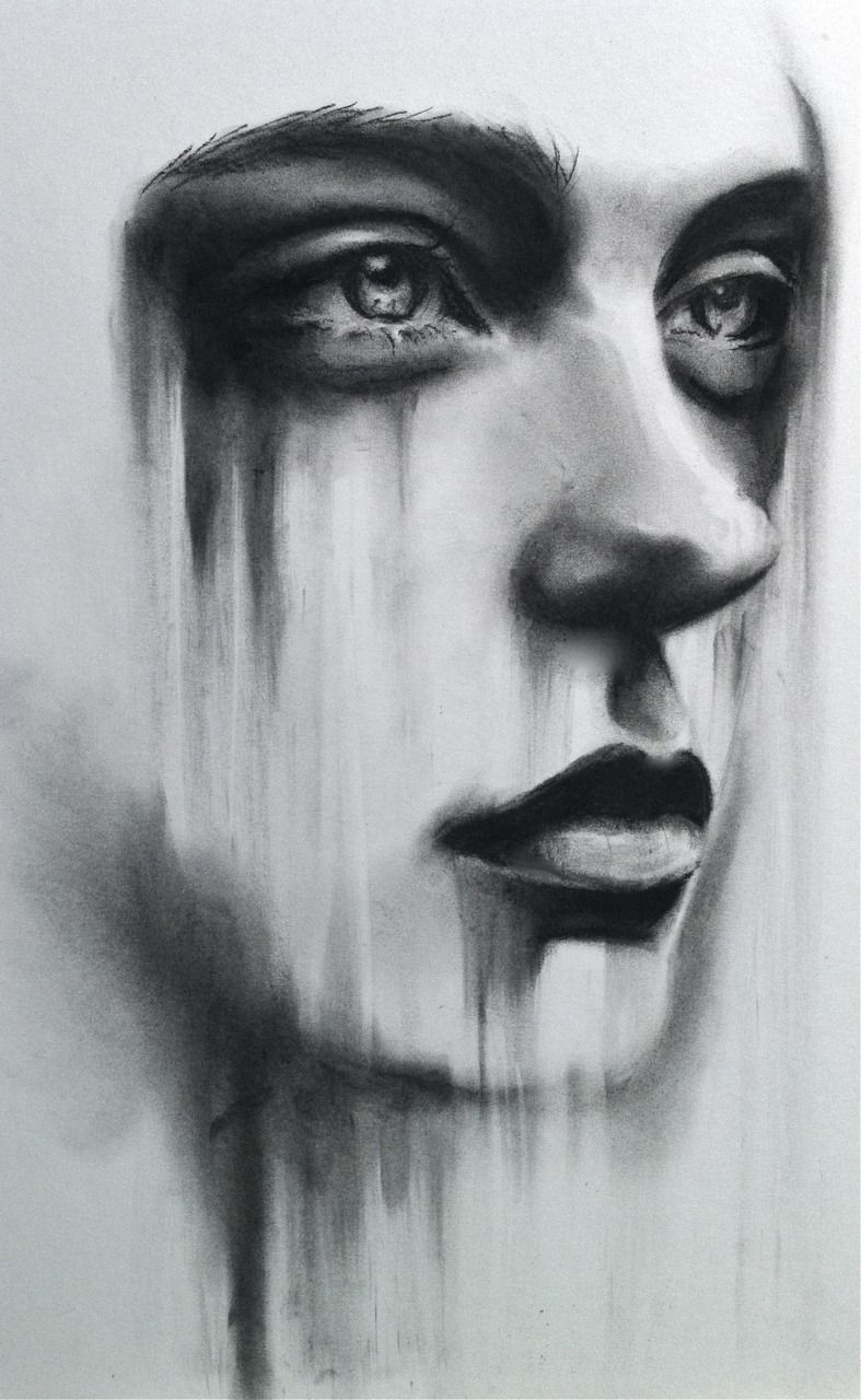 Depression Paintings Search Result At PaintingValley Com   Negative Sketch 12 