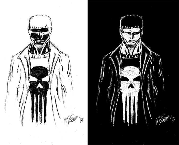 732x595 Negative Sketch - Negative Sketch