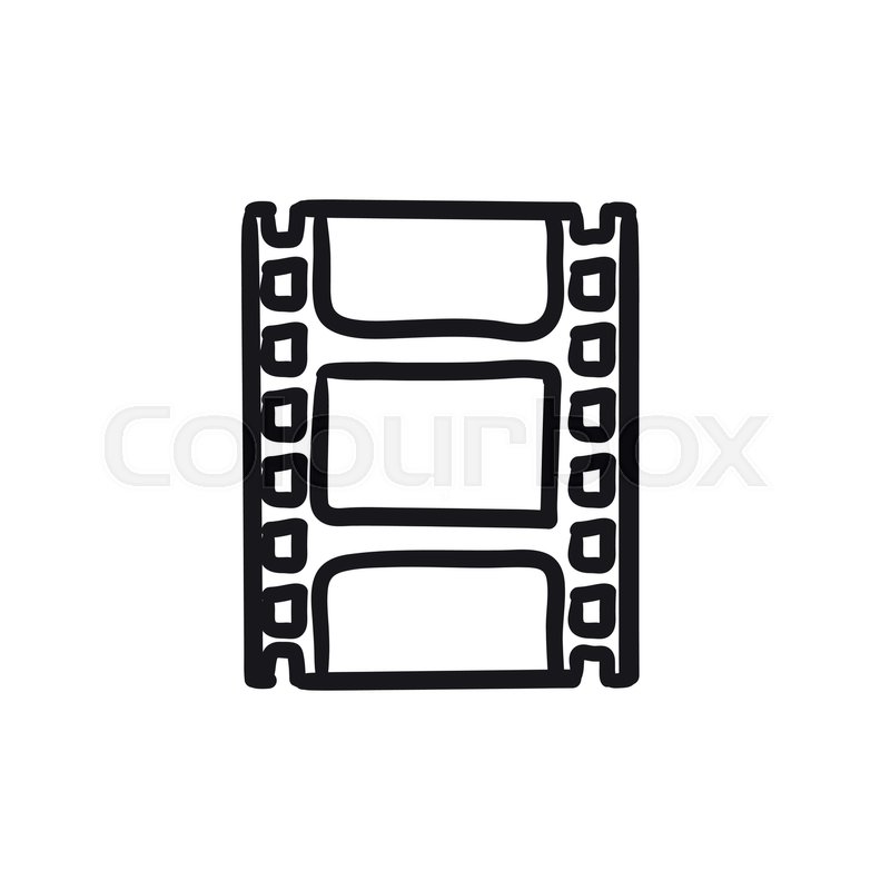 800x800 Negative Vector Sketch Icon Isolated On Background. Hand Drawn - Negative Sketch
