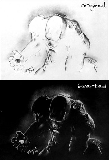 349x512 Negative Sketch Of Iron Man Sketches Sketches And - Negative Sketch
